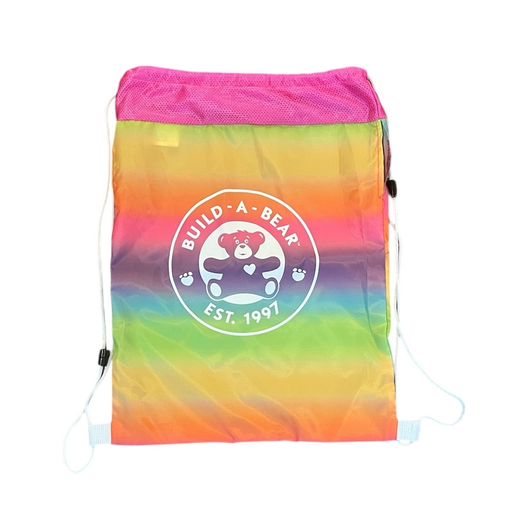 Build-A-Bear Colorful Drawstring Bag